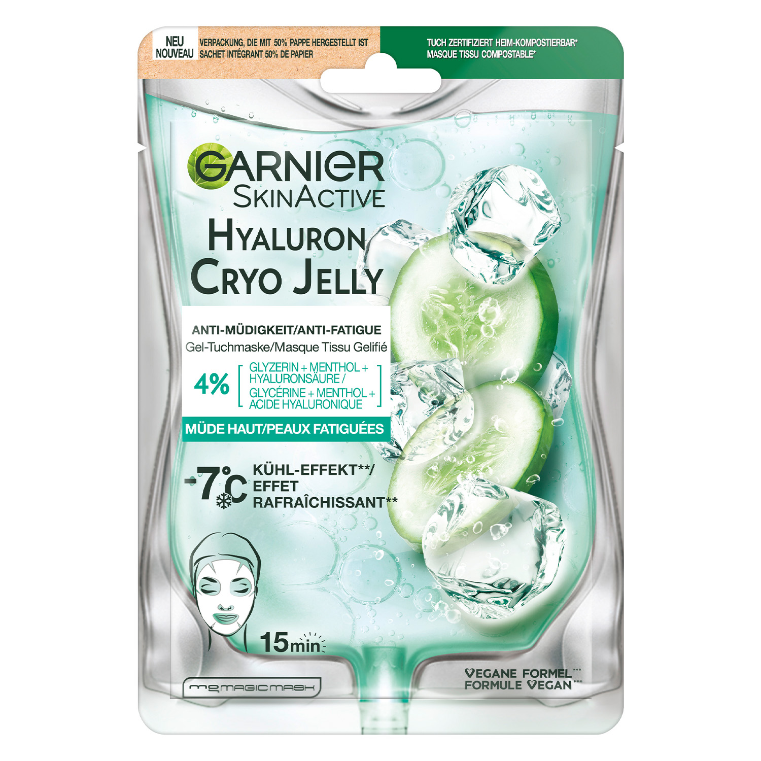 Garnier Skinactive Face - Hyaluron Cyro Jelly Mask 1x
