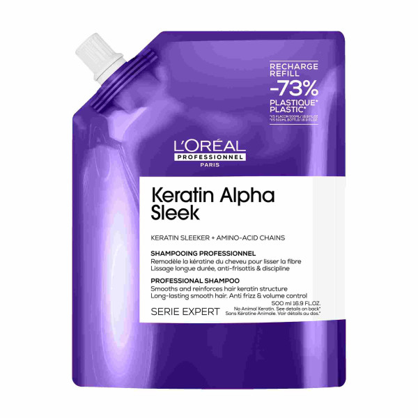 L'oréal Professionnel Keratin Alpha Sleek - Shampoo Refill 500ml