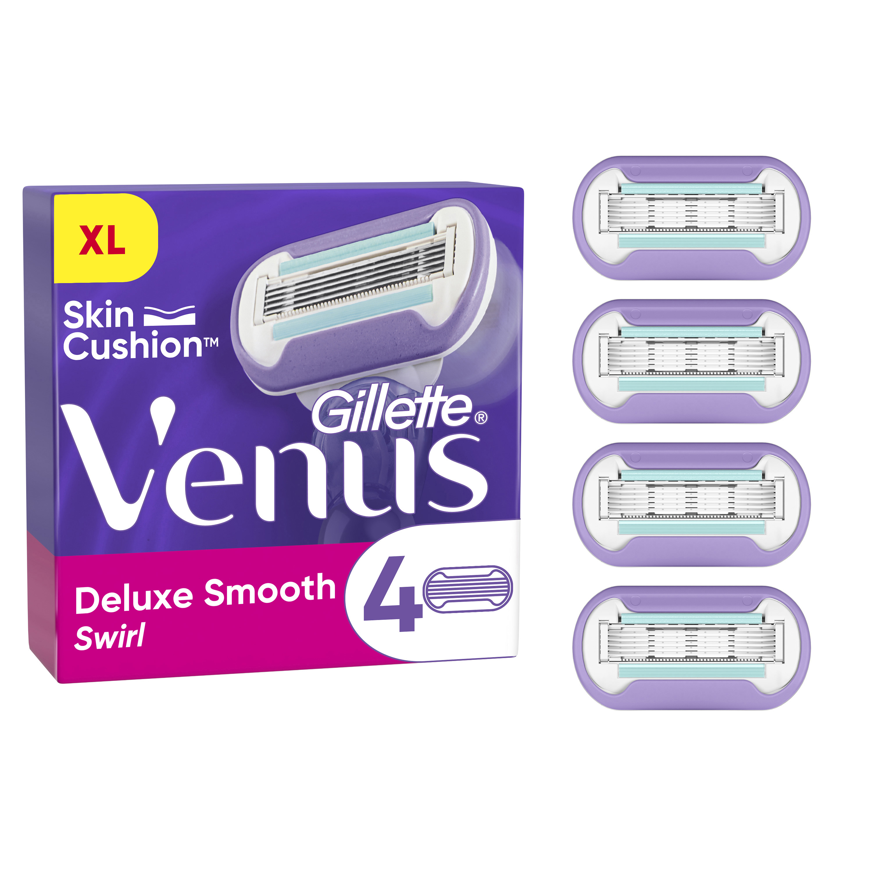 Gillette Venus Gillette – Venus Deluxe Smooth Swirl Systemklingen 4er 4stk