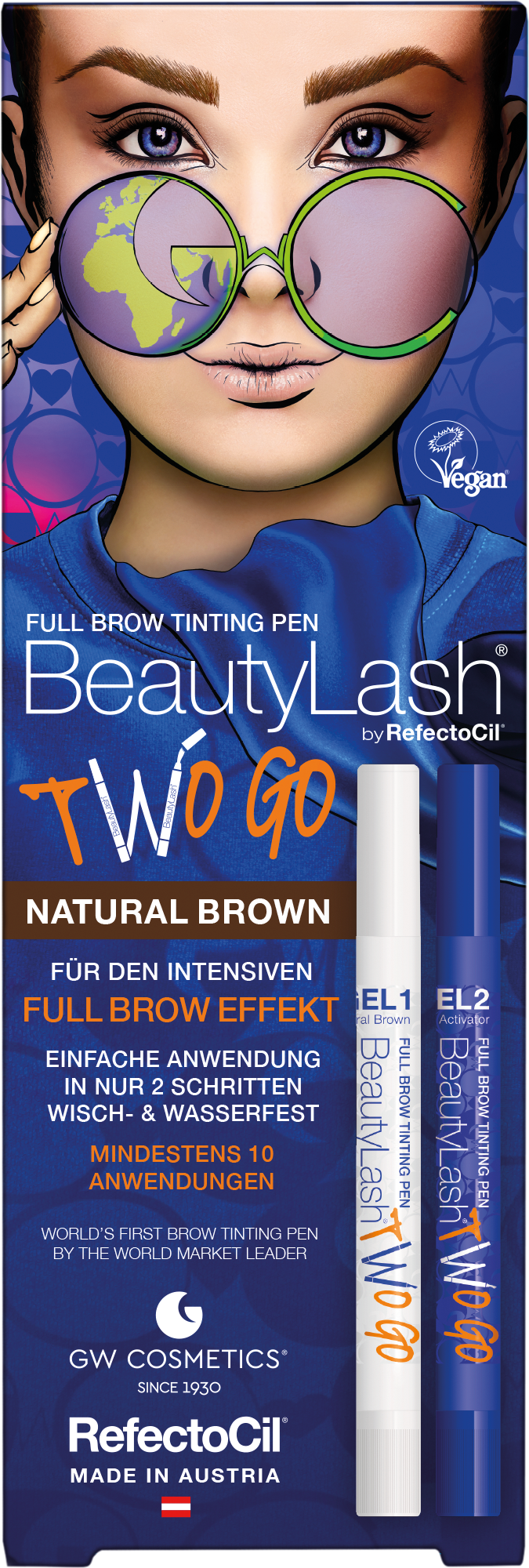 Beautylash Full Brow Tinting Pen Two Go - Natural Brown 110g