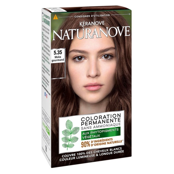 Image of Naturanove - Dauerhafte Haarfarbe Moka Delight 5.35