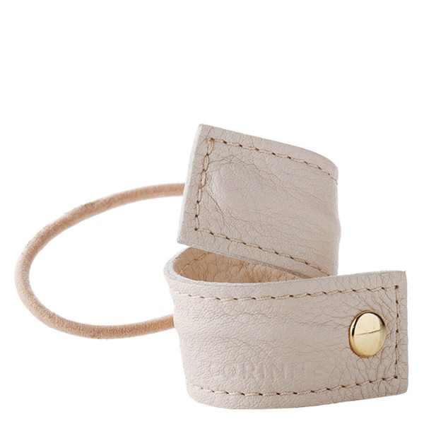 Image of Corinne World - Leather Band Short Bendable Cream