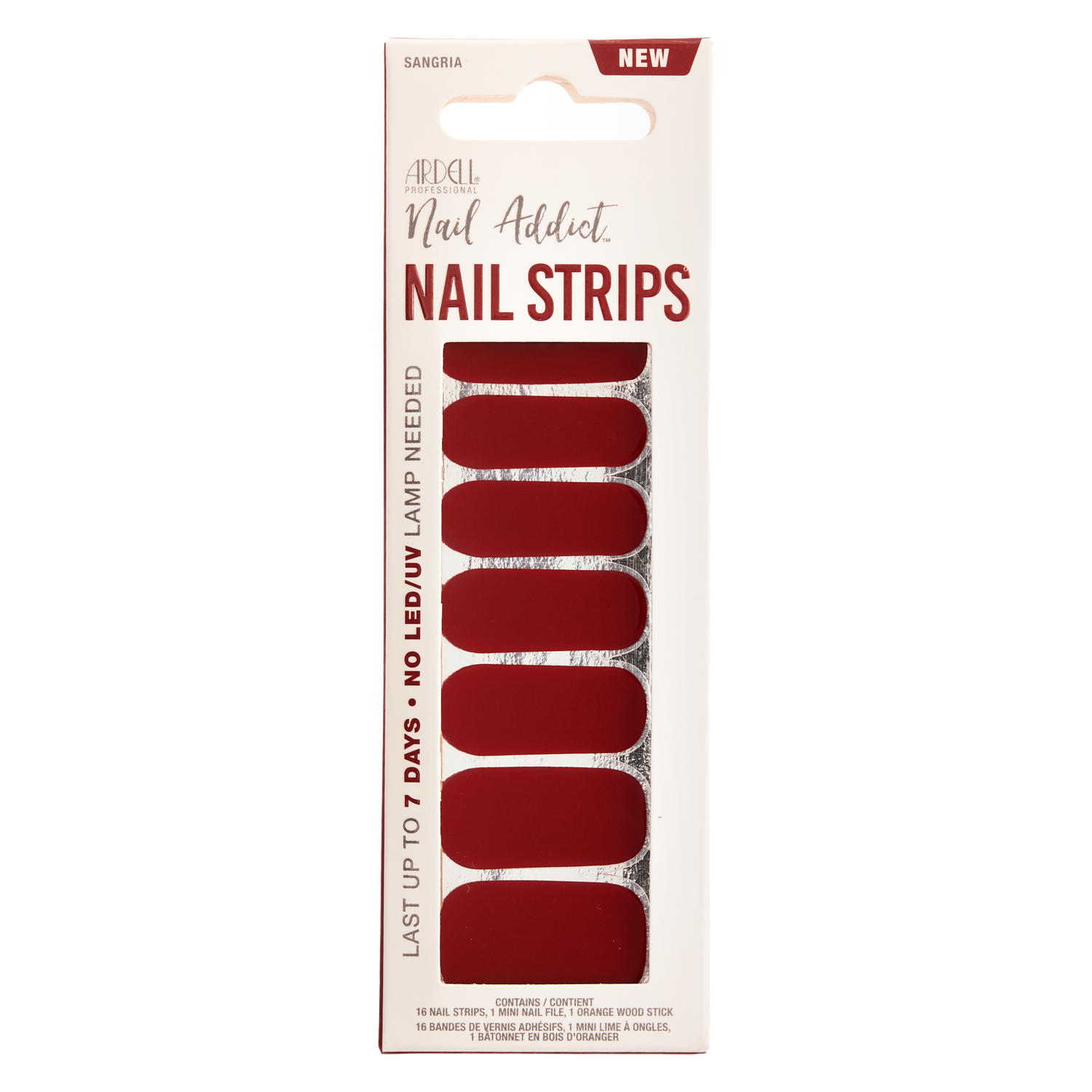 Ardell Nail Addict - Nail Strips Sangria 1x