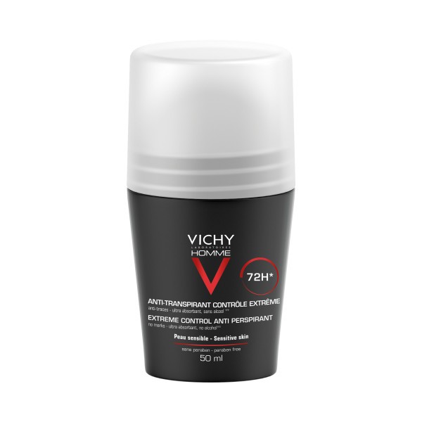 Vichy Homme - Deodorant Extrême Control - Intensiv -regulierend Roll-on