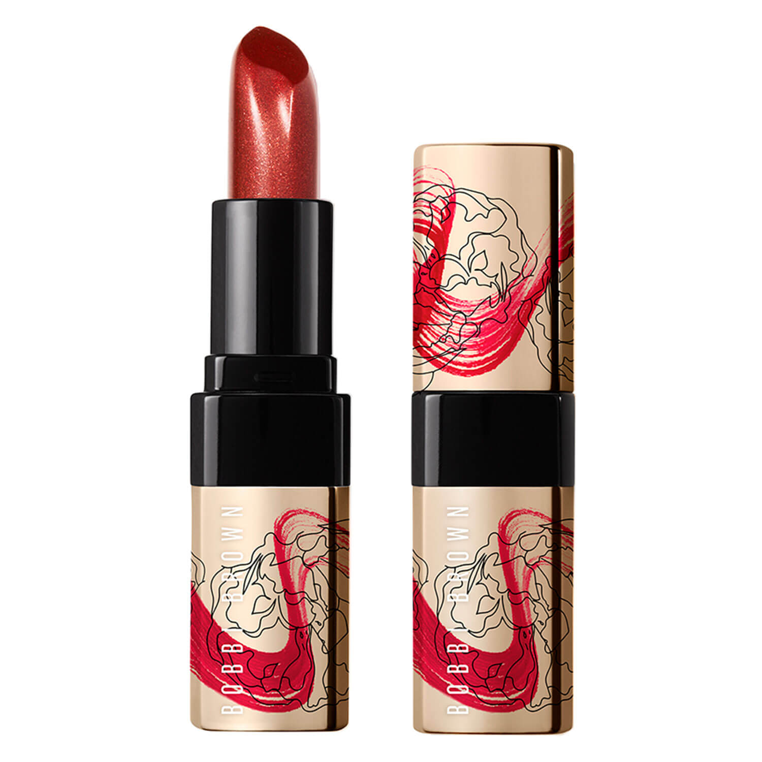Bobbi Brown Bb Stroke Of Luck Collection - Luxe Metal Lipstick Firecracker 3.8g