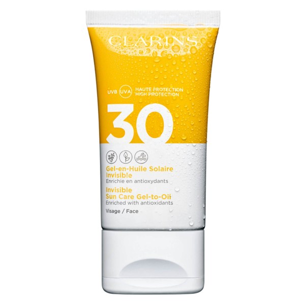 Image of Clarins Sun - Gel-en-Huile Solaire Invisible Visage SPF30