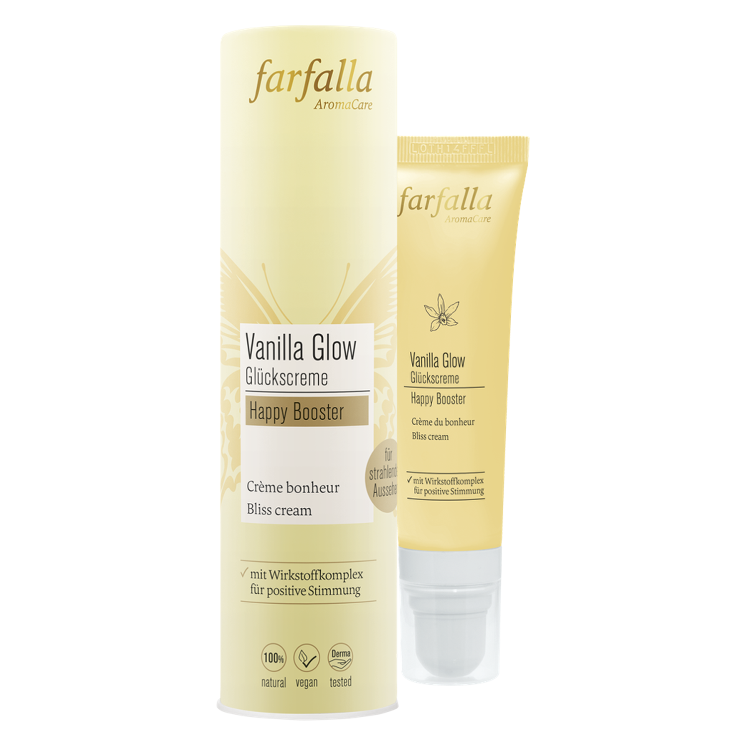 Farfalla Care – Happy Booster Vanilla Glow Glückscreme 30ml