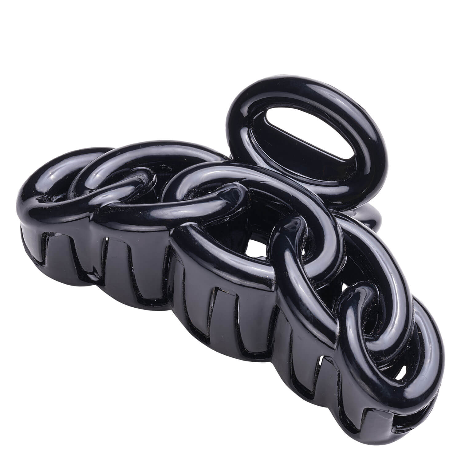 Trisa Hair – Haarklammer Geschwungen Schwarz 9cm