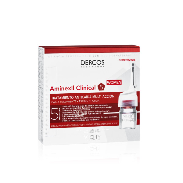 Vichy Dercos - Aminexil Clinical 5 Anti-Haarausfall-Kur Für Frauen 21x6ml