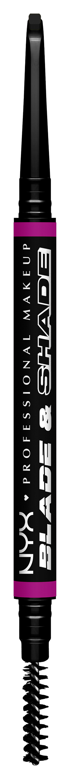 Nyx Professional Makeup Blade & Shade - Nano Augenbrauenstift 12 Black 0,1g