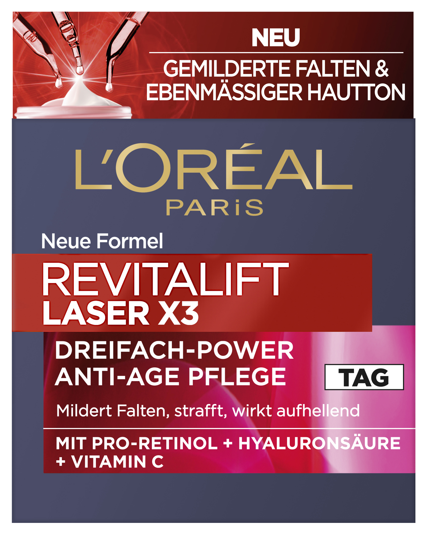 L’oréal Paris L’oreal Skincare – Revitalift Laser X3 Dreifach-Power Anti-Age Tag 50ml