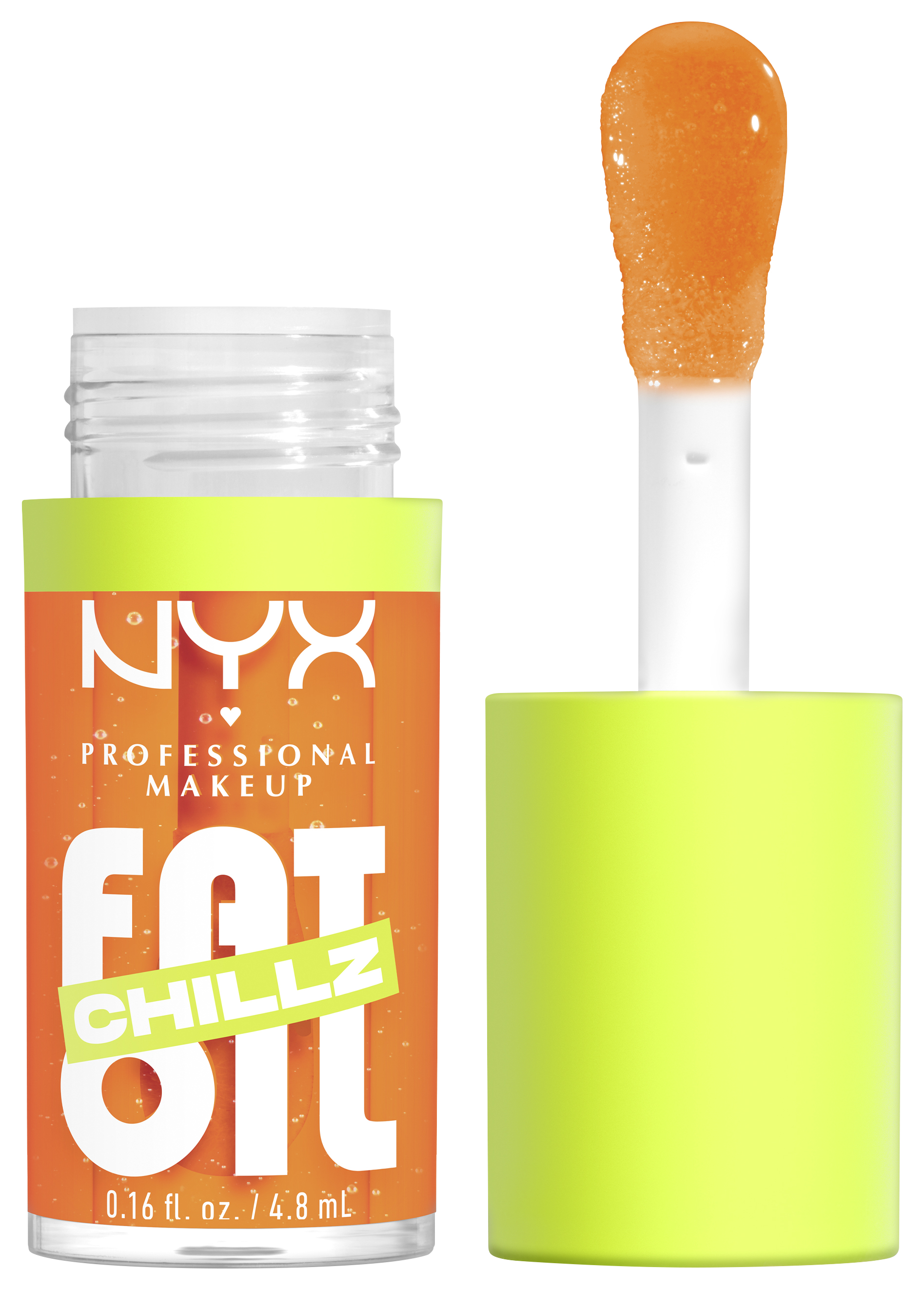 Nyx Professional Makeup Fat Oil Lip Drip - Chillz Citrus Chiller Orange 4,8ml