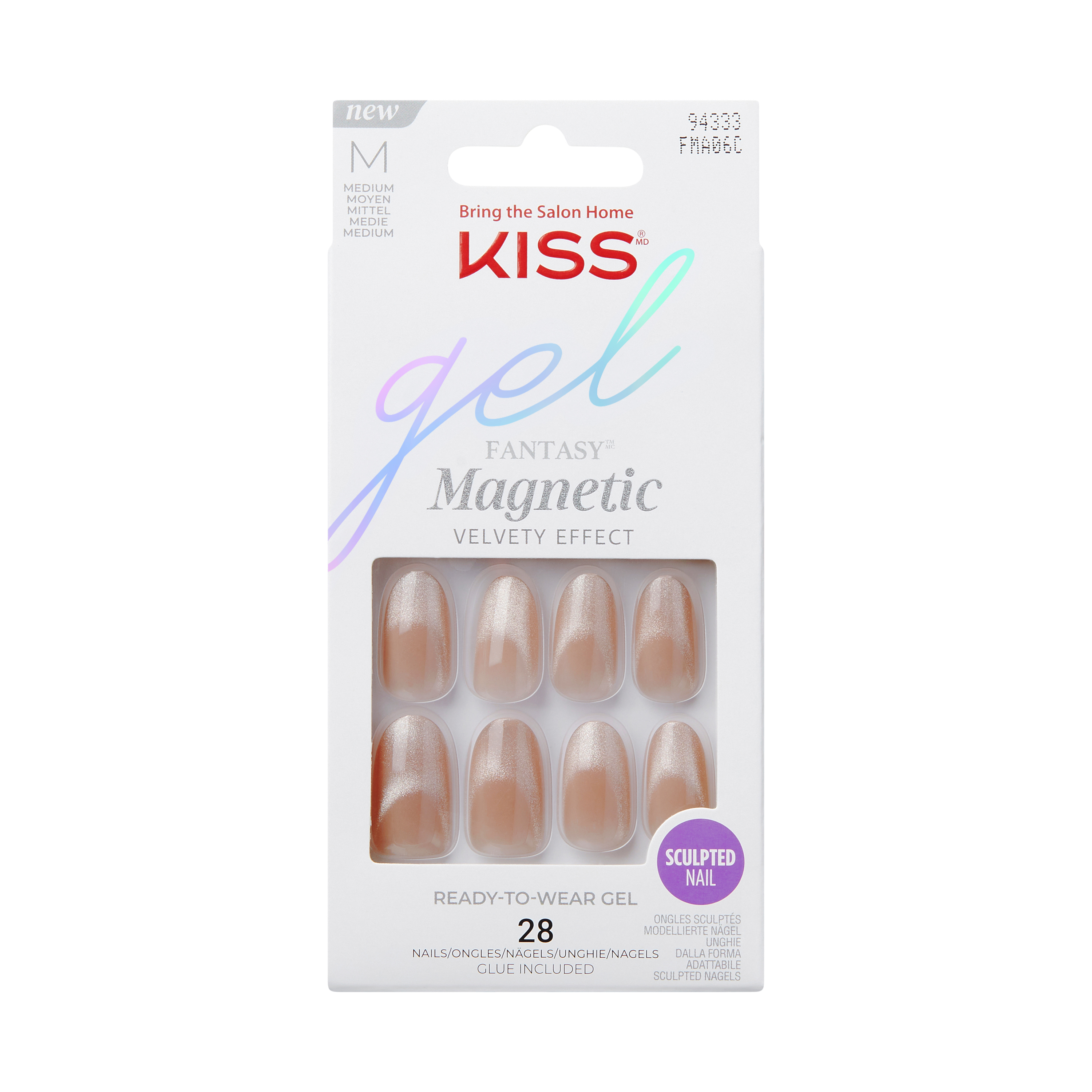 Kiss Nails - Gel Fantasy Magnetic - Drama 1x