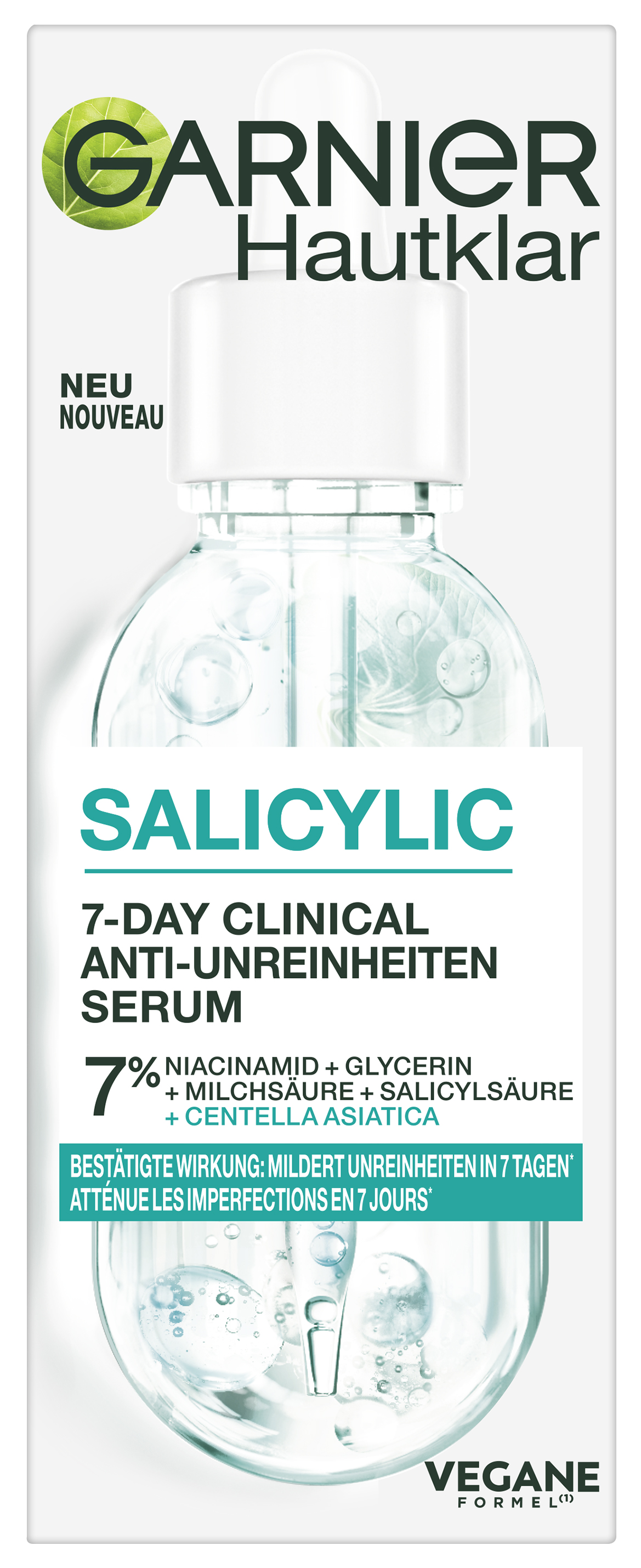 Garnier Skinactive Face - Hautklar Salicylic 7-Day Clinical Anti-Unreinheiten Serum 30ml