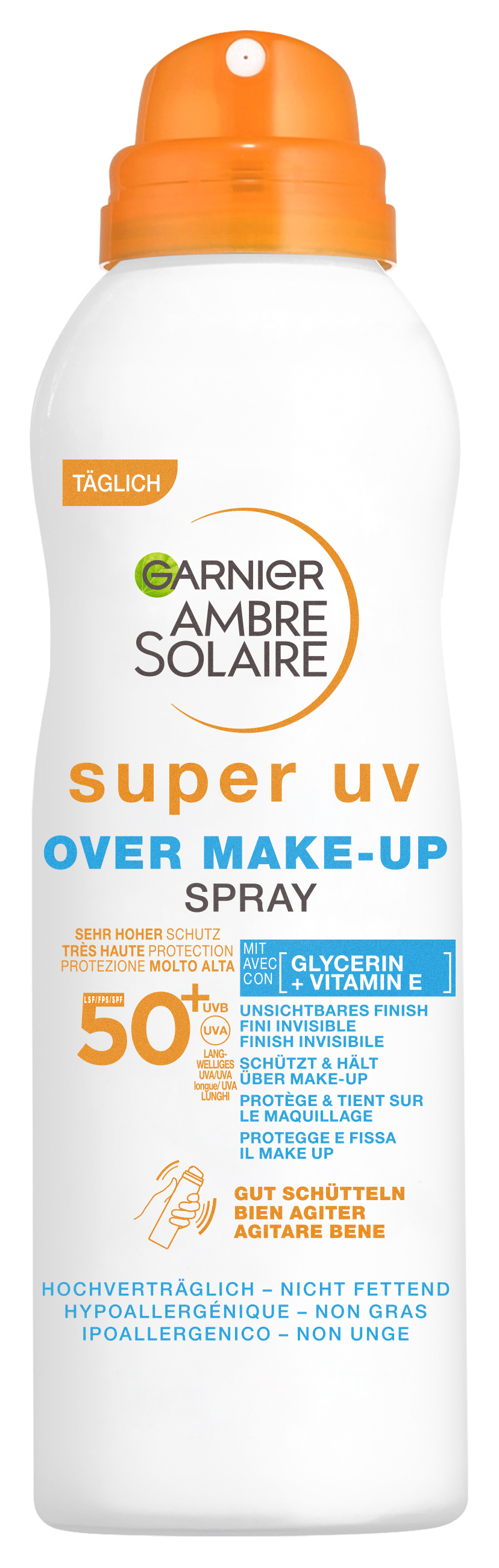Garnier Ambre Solaire - Super Uv Over Make-Up Spray Lsf 50+ 75ml