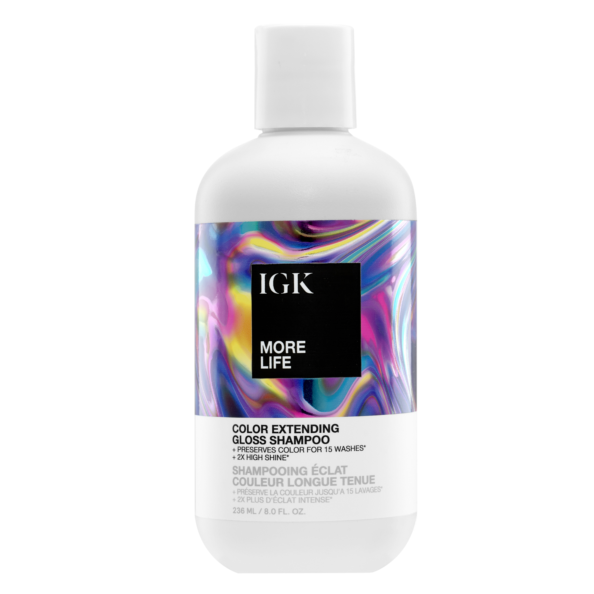 Igk More Life – Color Extending Gloss Shampoo 237ml