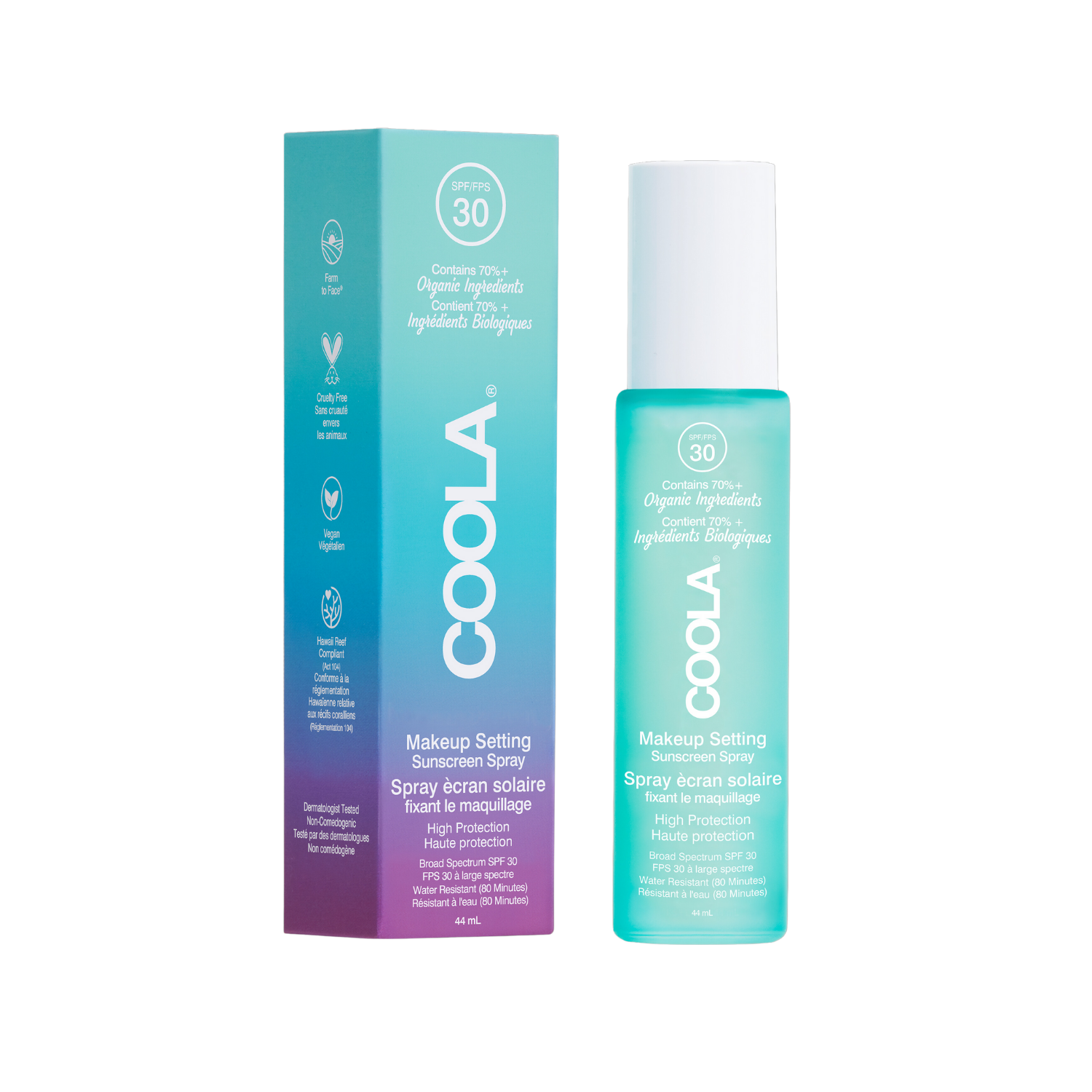 Coola – Makeup Setting Spray Organic Sunscreen Spf30 44ml