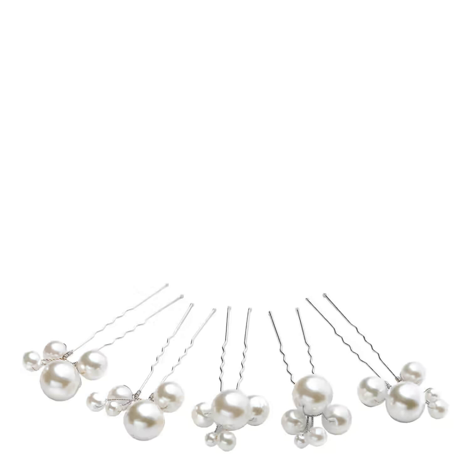 Trisa Celebride Haarnadel Mit Verschieden Perlen Silber 5x