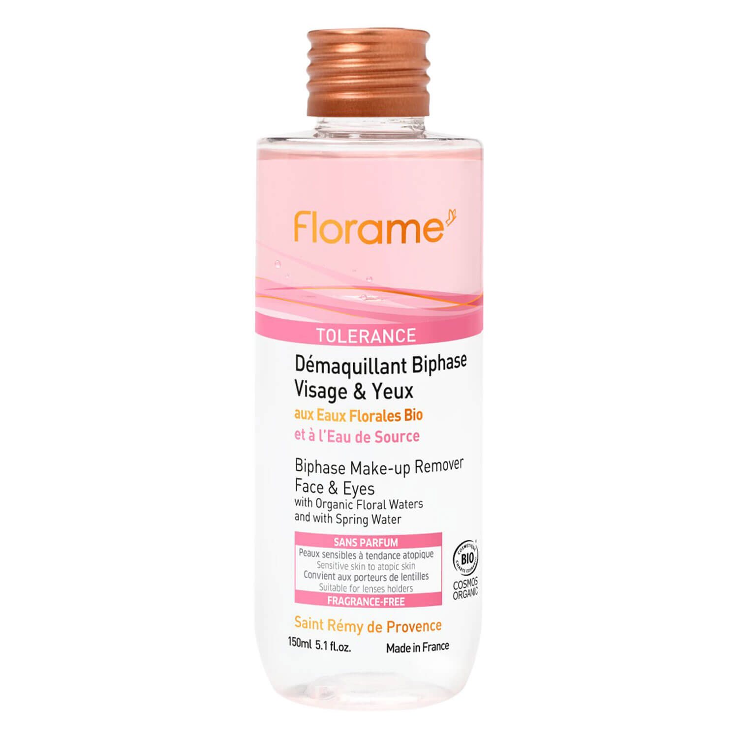 Florame – Tolerance Biphase Makeup Remover Face & Eyes 150ml