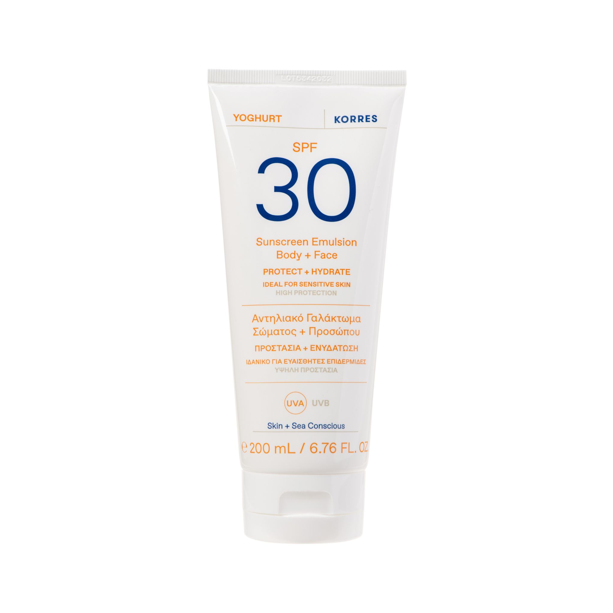 Korres Care - Yoghurt Sonnenschutz-Emulsion Für Körper Und Gesicht Spf30 200ml