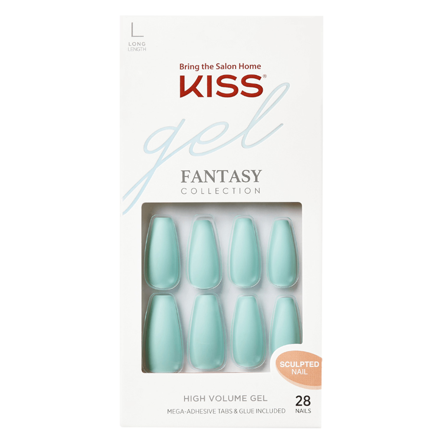 Kiss Nails - Gel Fantasy Sculpted Nails Back It Up 28x