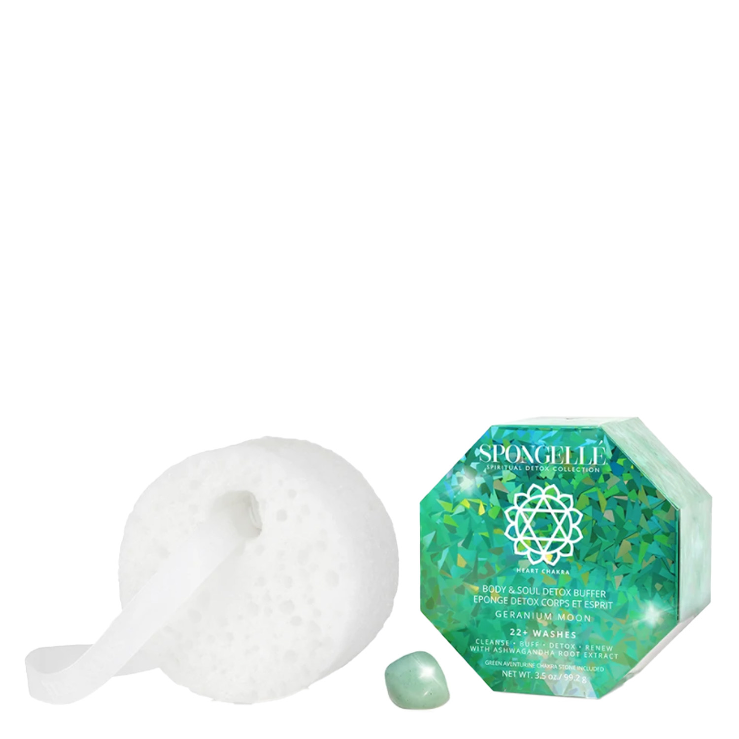 Spongellé Spiritual Detox – Body & Soul Detox Buffer Heart Chakra Geranium Moon 99g