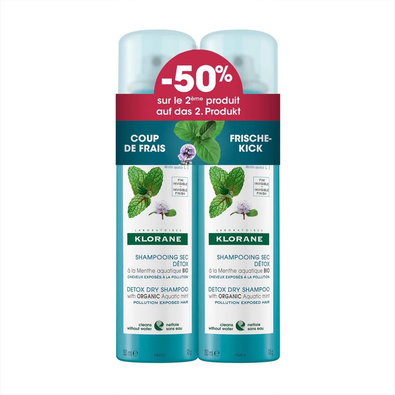 Wasserminze -Trockenshampoo Duo