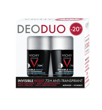 Vichy Homme - Deo 72h Anti-Flecken Roll-On Duo 2x50ml