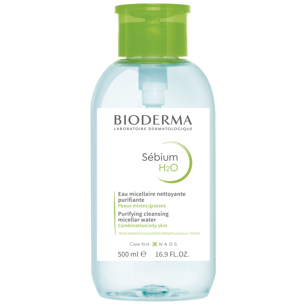Bioderma Sebium - H2o Mizellenwasser Für Fettige Haut Pumpe 500ml