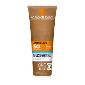 La Roche Posay Anthelios Lait adulte SPF 50+ : lait solaire en tube carton, avec haute protection UV pour peaux sensibles et sèches