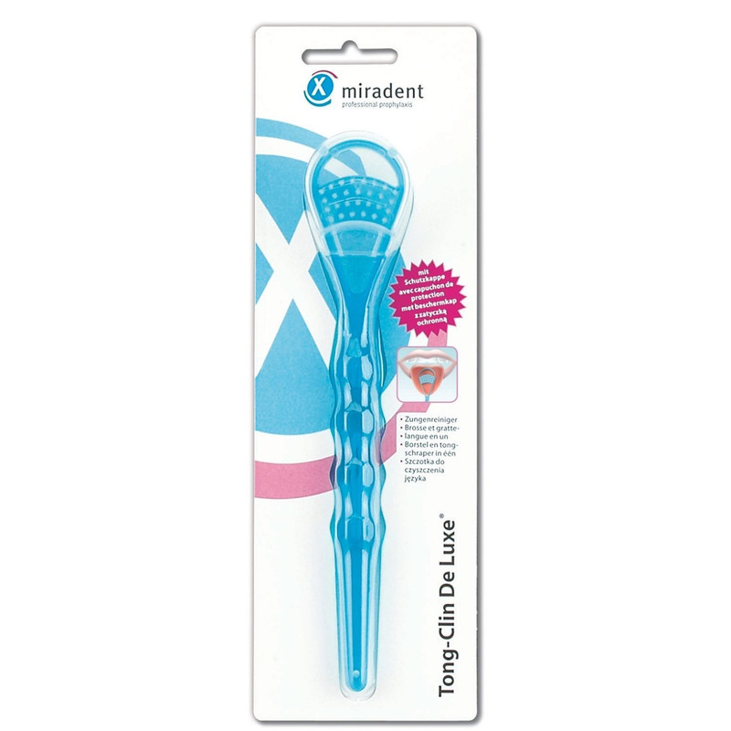 Miradent - Tong-Clin De Luxe, Blau, Zungenreiniger 1stk