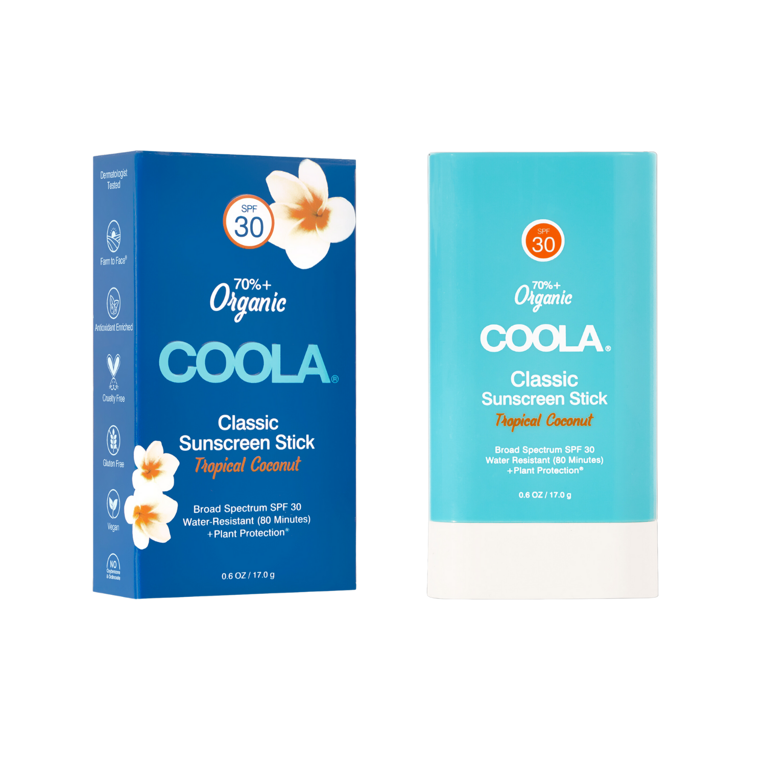 Coola – Classic Organic Sunscreen Stick Spf30 Tropical Coconut 17g