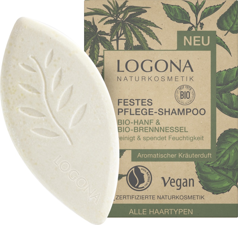 Logona – Festes Shampoo Hanf&Brennessel 60g