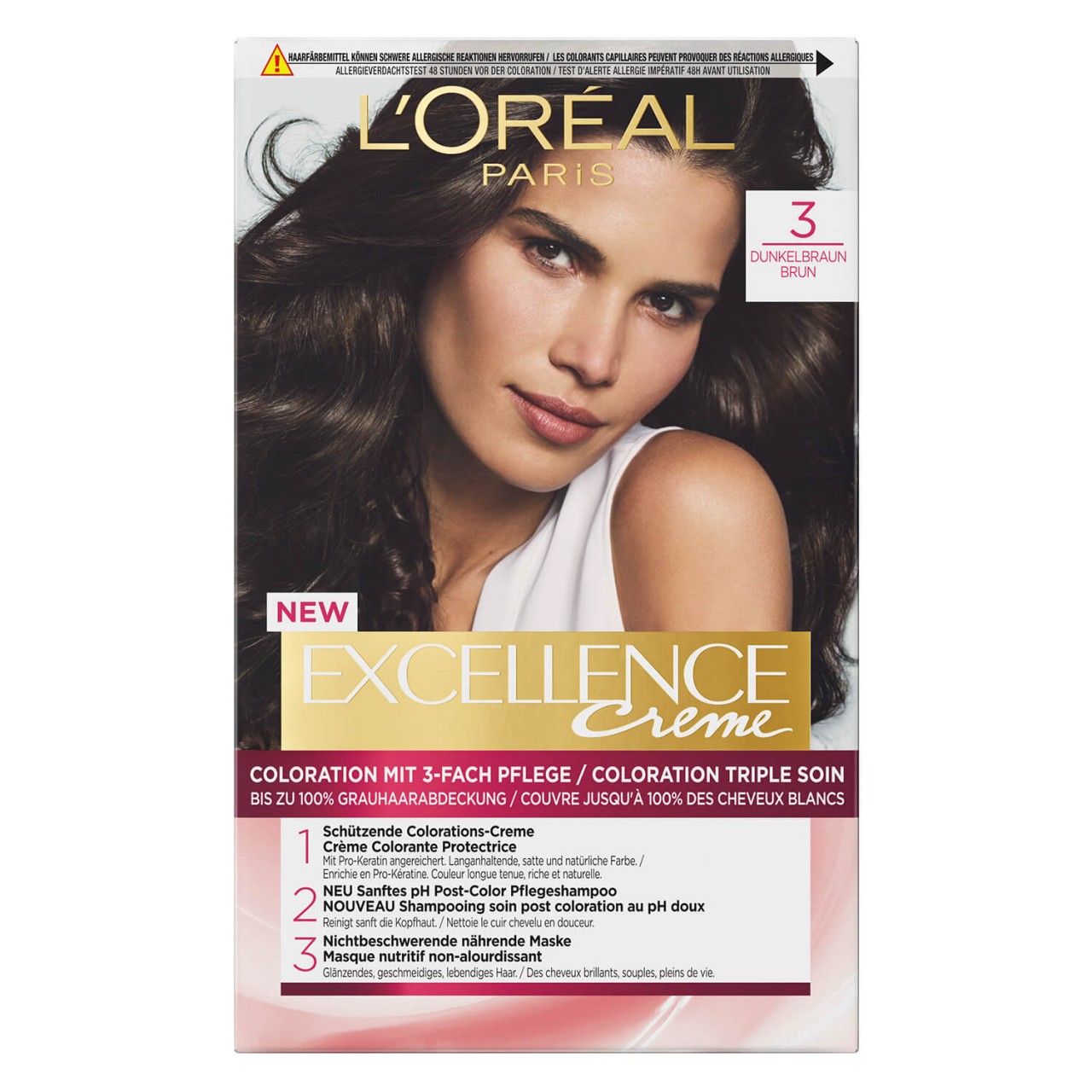 LOréal Excellence Color - Creme 3 Dunkelbraun