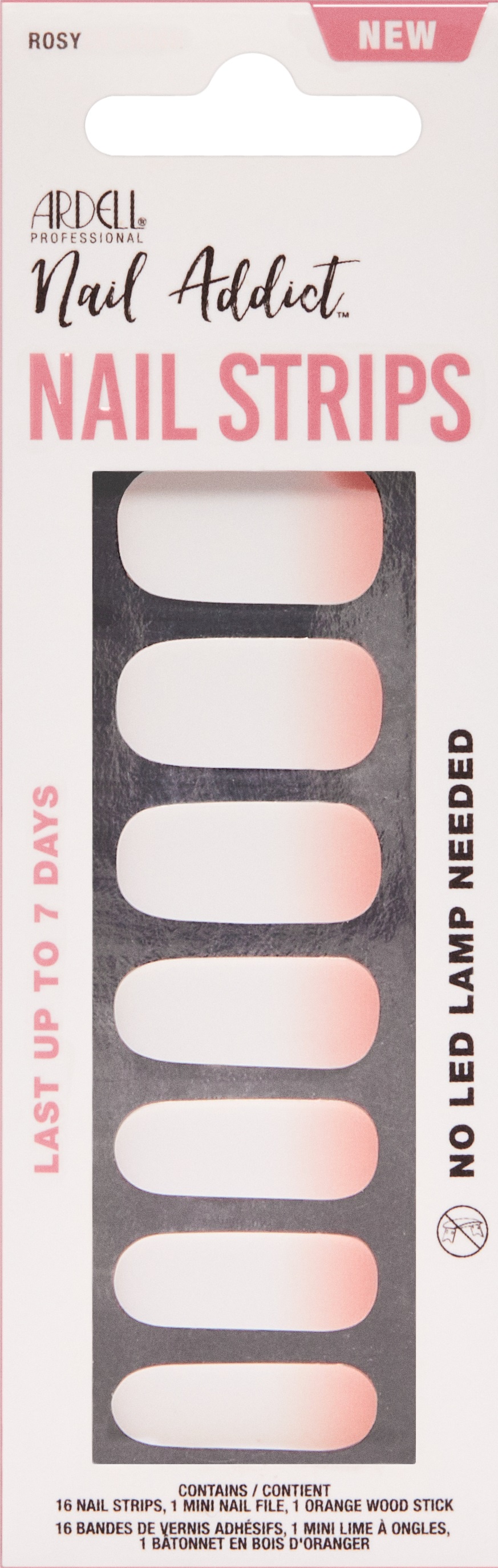 Ardell Nail Addict - Nail Strips Rosey Cheeks 1x