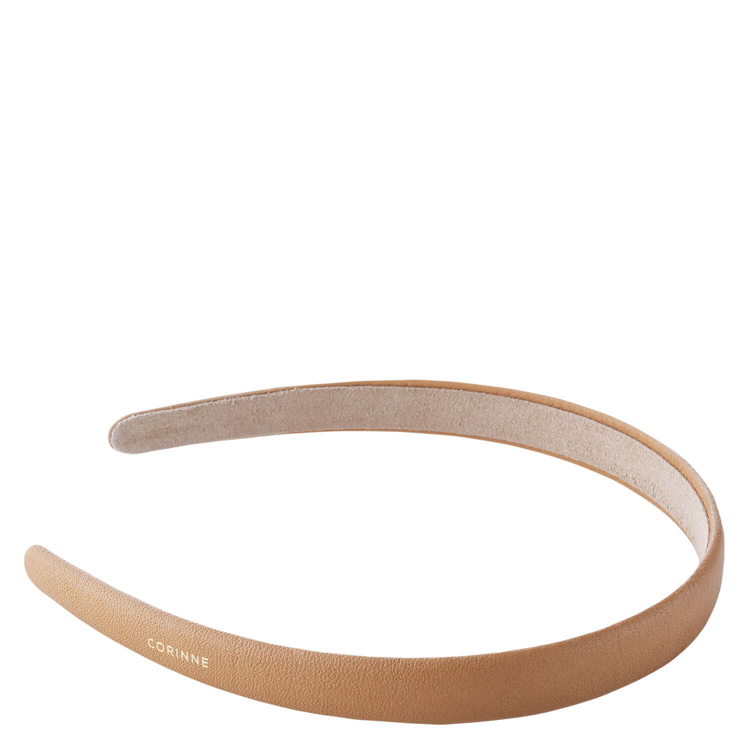 Corinne World – Vegan Diadem Narrow Plain Camel