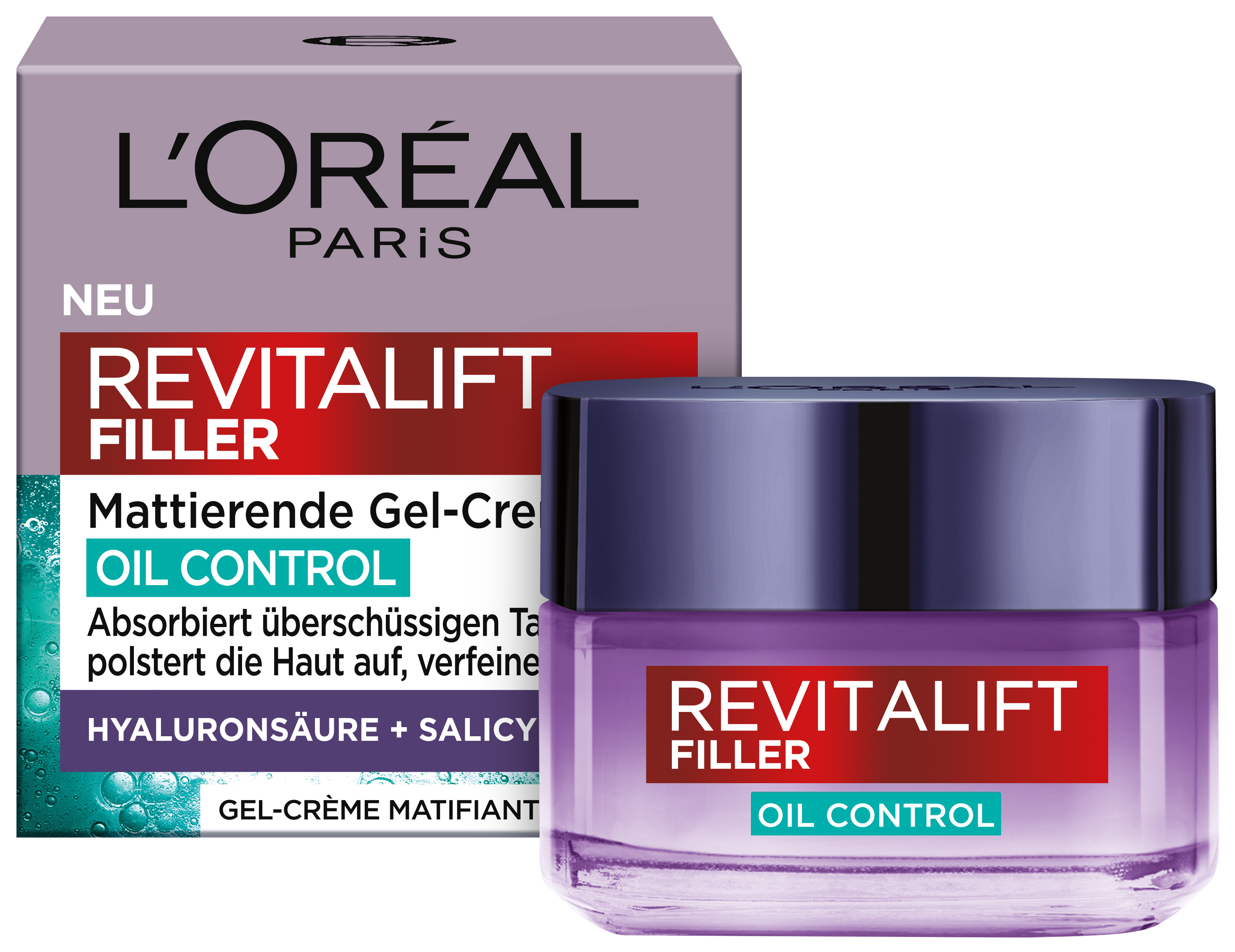 L’oréal Paris L’oreal Skincare – Revitalift Filler Mattierende Gel-Creme Oil Control 50ml