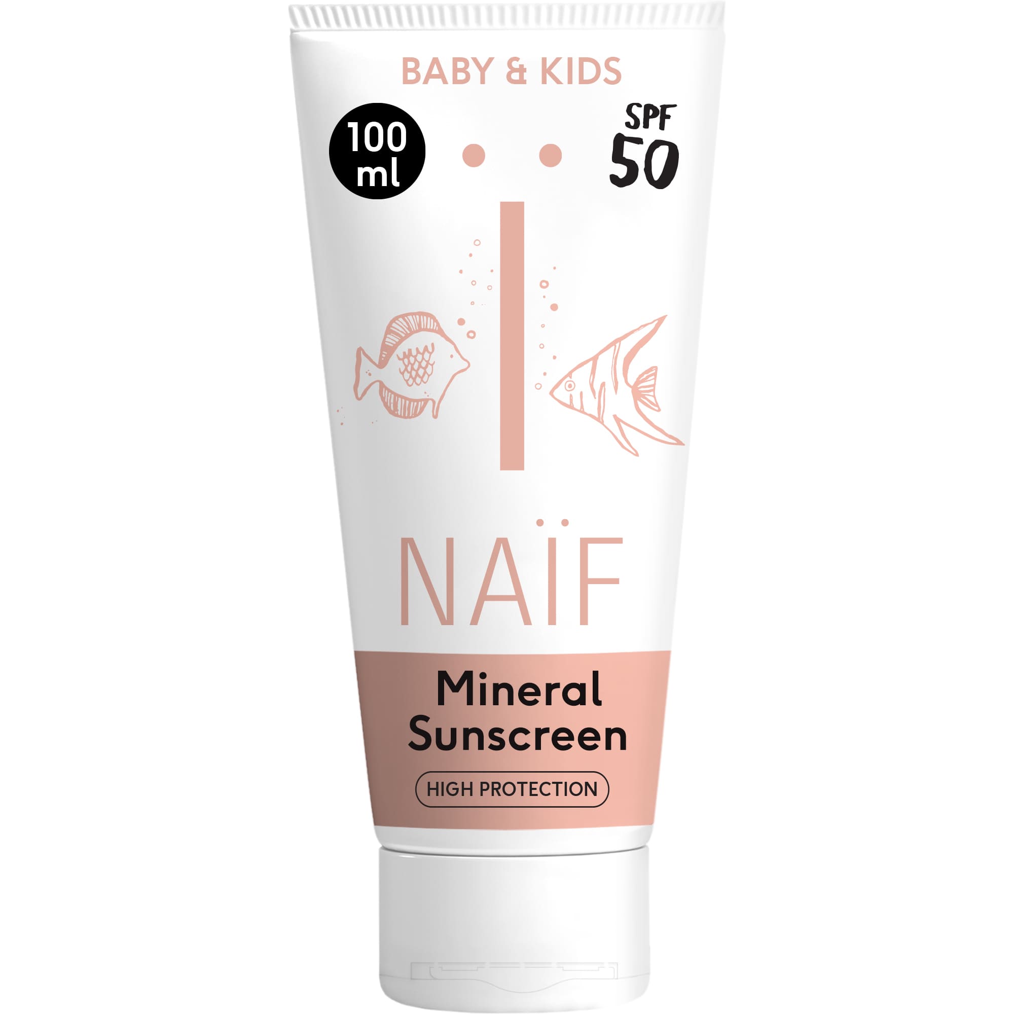 Naïf Naif – Mineral Suncreen Spf50 Baby & Kidssonnencrème 100ml