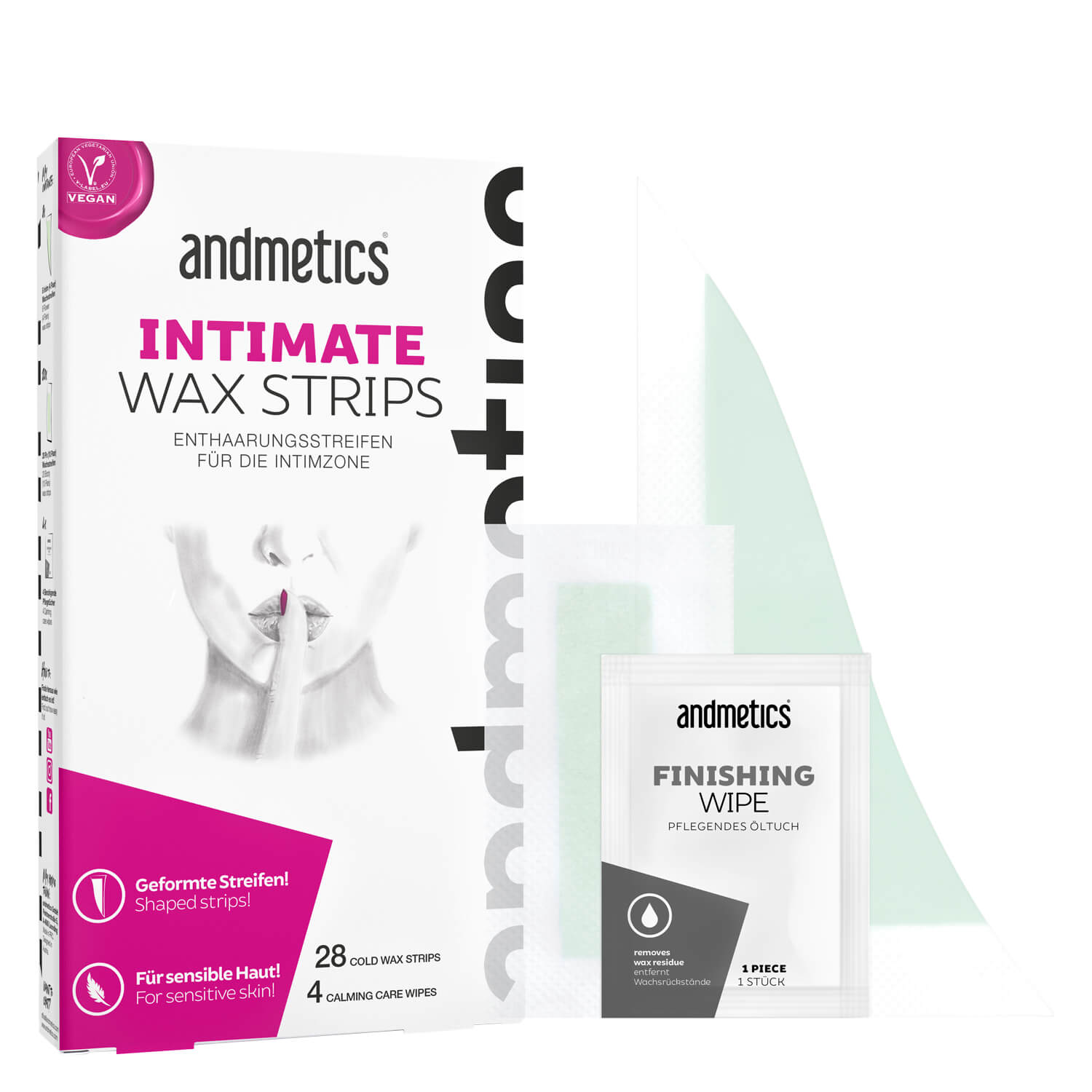 Andmetics - Intimate Wax Strips 28x