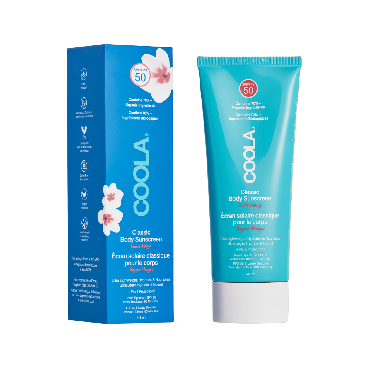 COOLA - Classic Body Organic Sunscren Lotion SPF50 Guava Mango